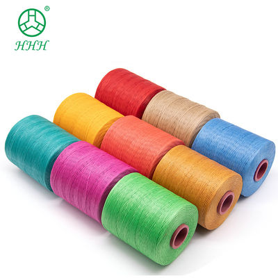 240 colores 150D 100% de poliéster de costura hilo de cera plana para el cuero con patrón