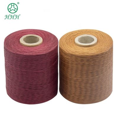 Cuerdas de cera plana de un solo color de hilo de cera de nylon 210D para coser hilo de poliéster
