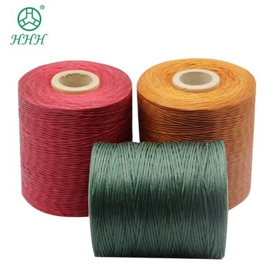 Cuerdas de cera plana de un solo color de hilo de cera de nylon 210D para coser hilo de poliéster