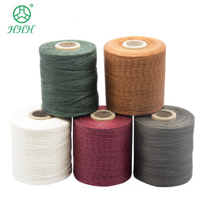 Protección UV 150D/16 400g Calzado de cuero de costura encerado Cordón de cera plana Filamento trenzado de poliéster