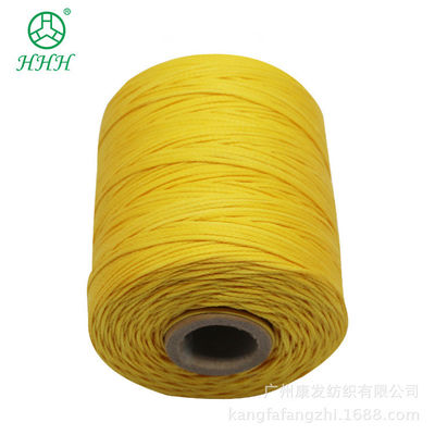 Protección UV 150D/16 400g Calzado de cuero de costura encerado Cordón de cera plana Filamento trenzado de poliéster