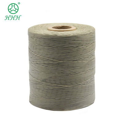 Protección UV 150D/16 400g Calzado de cuero de costura encerado Cordón de cera plana Filamento trenzado de poliéster