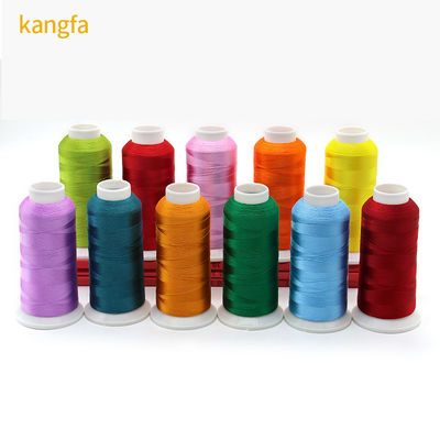 720 colores 120D/2 100% hilo de bordado de poliéster para la máquina de bordado 120g peso neto