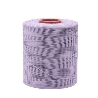 210D/16 Cordón de hilo de poliéster de cera plana de 1 mm para la fabricación de calzado con patrón teñido