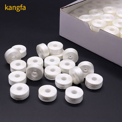 75D/2 Tamaño L 144pcs/caja Poliéster de alta tenacidad Blanco Negro