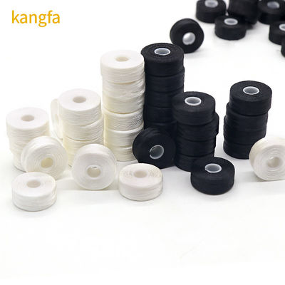 Polyester de alta tenacidad 75D/2 bobinas de herida hilos 70D/2 tamaño L 144pcs/caja TH00017