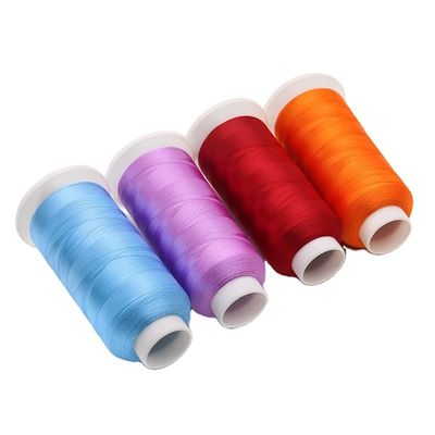 100g de hilo de bordado Kangfa 4000y 100% poliéster mercerizado 150d hilo de costura hecho