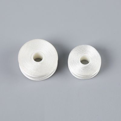 2 cm de diámetro bordado hilo de fondo blanco sin borde tipo L 75D/2 Shuttle Core Coser Prefundido Bobbin 6