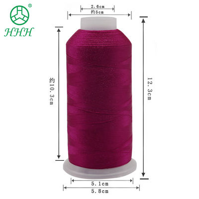 125G hilo de bordado 120D 5000Y hilo de poliéster para máquina de bordado de alta velocidad