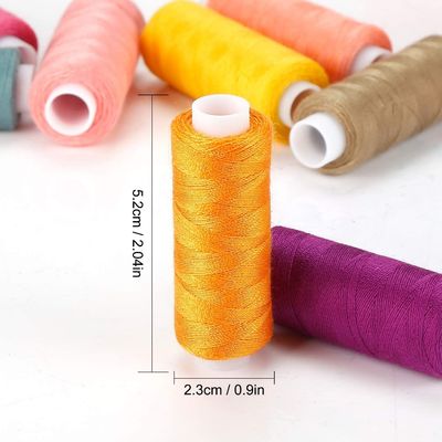 60 colores de hilo de coser de poliéster para bricolaje de máquina de bordado de protección UV